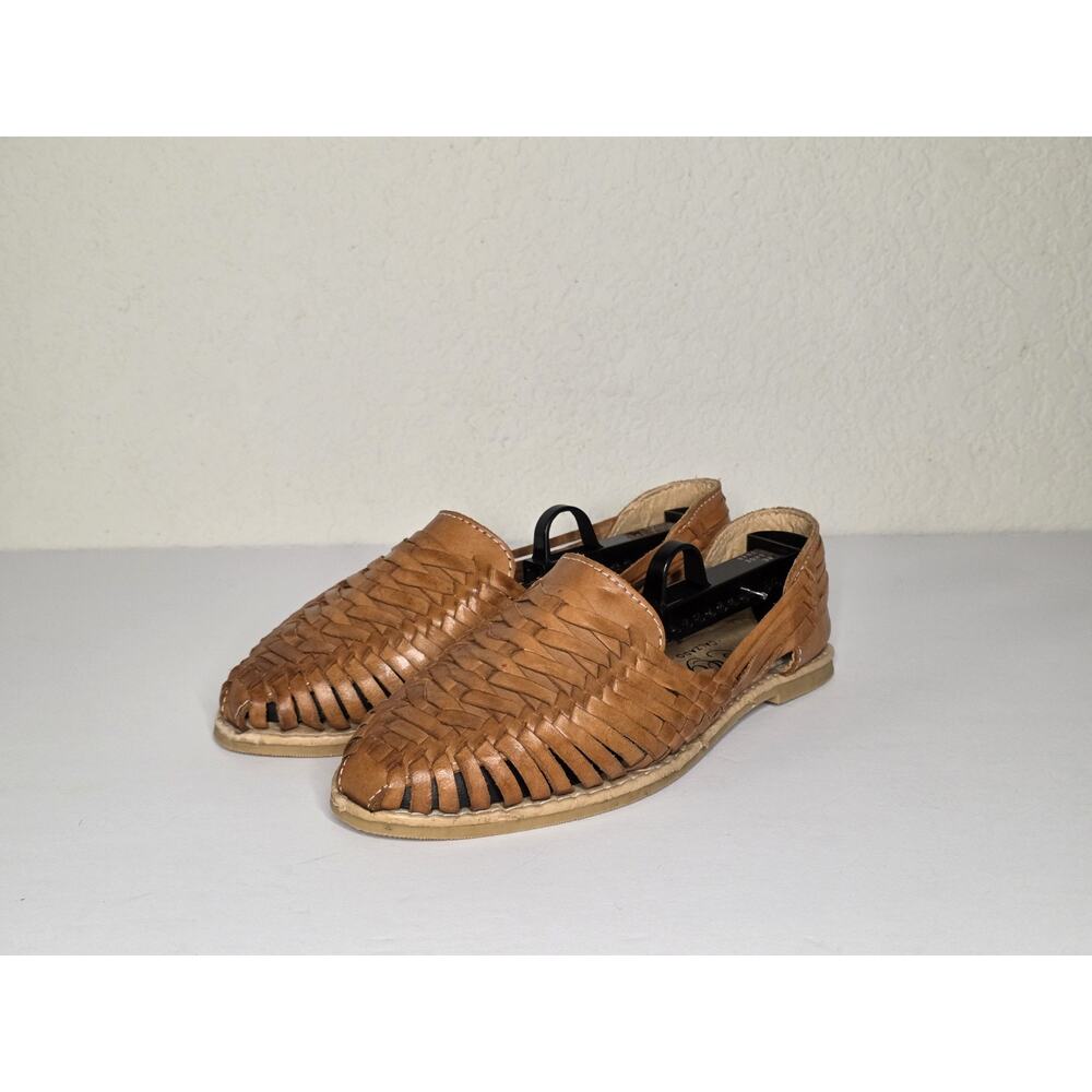 Vintage L&G Handcrafted Woven Leather Mexican Huarache Sandals Women's US 9